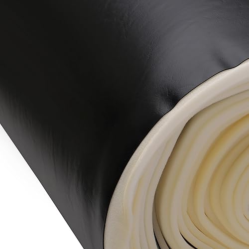 Miniatura 4 de 14" espuma respaldada tela marina de tapicería de vinilo blanco apagado muestra 3" x 3" barco auto