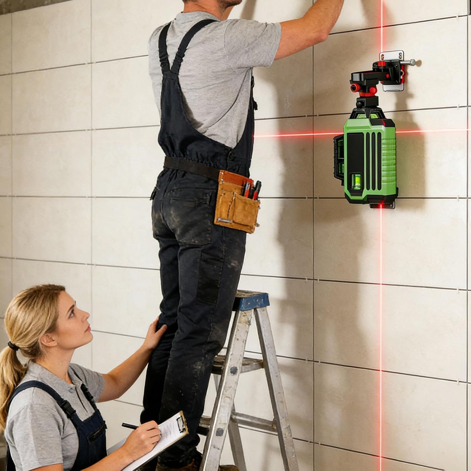 Magnetic Level Stand - Storage Rack - Level Storage Stands with Fine Bilateral Adjustment and 360 Degree Rotation | Use With Ruler In Construction And Repair