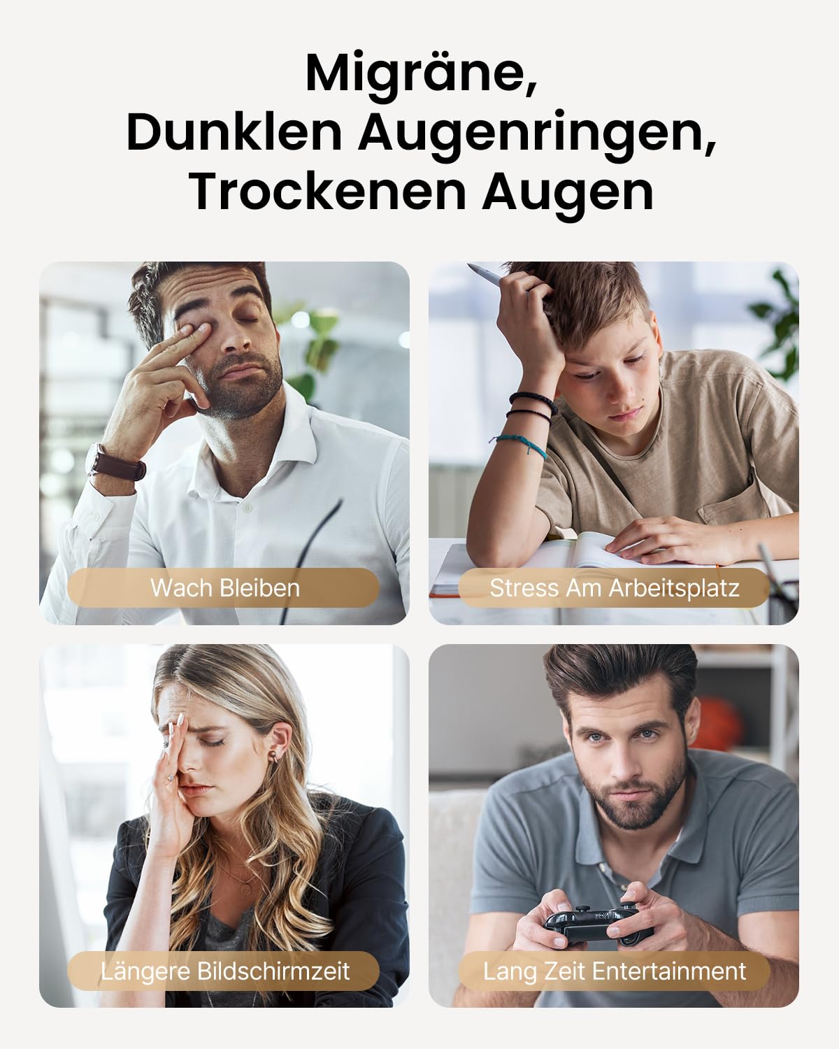 RENPHO Eyeris 3 Augenmassagegerät mit Wärme, Bluetooth & Luftdruck – Entspannung für Augenmüdigkeit, Trockene Augen & Kopfschmerzen