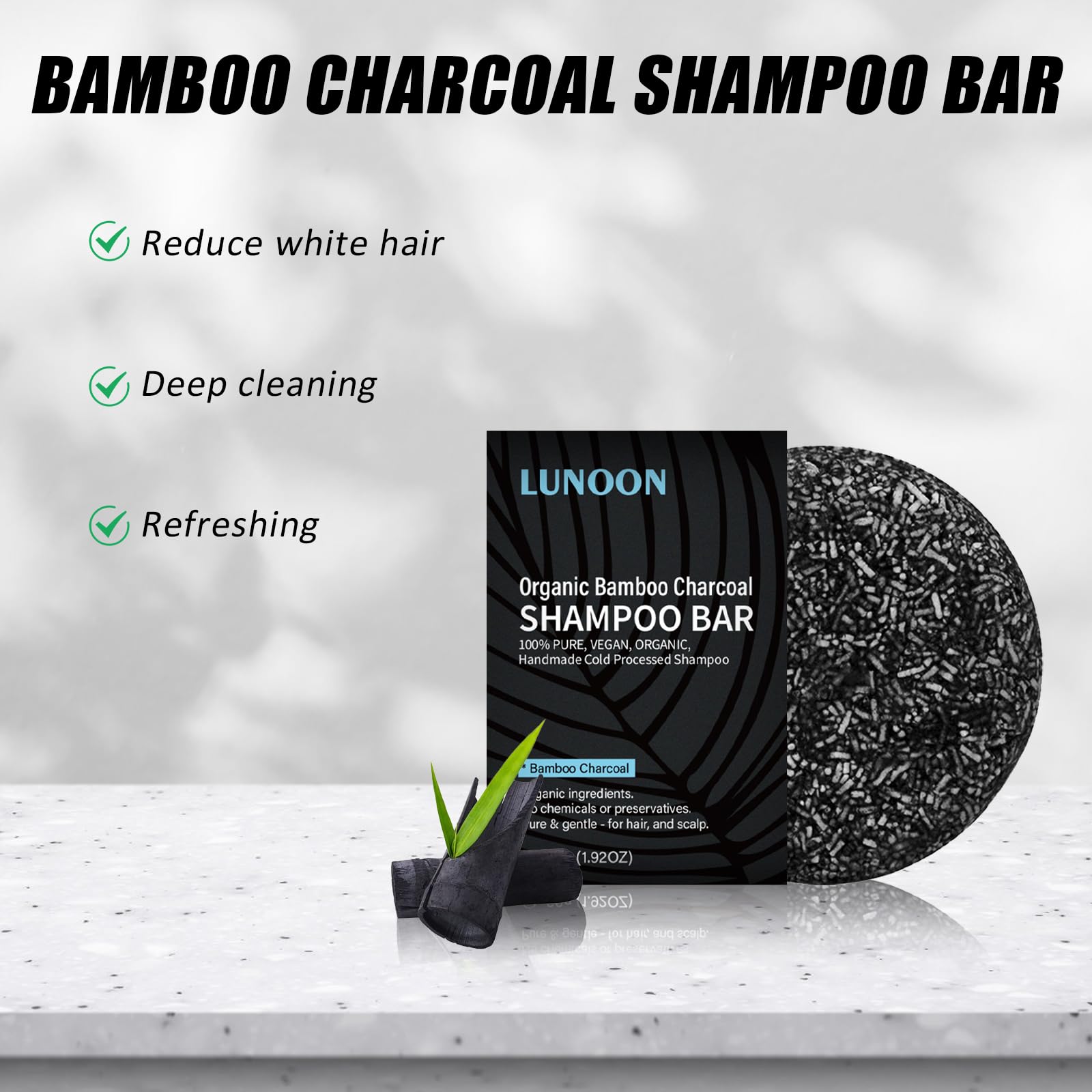 2 PCS Anti Gray Bar,Anti Grey Bar Für Lebendige Haarfarbe,Organische Haarverdunkelungs Grey Hair Reverse,Anti Gray Bar Lorenge Kopfhaut Reinigen Und Erfrischen