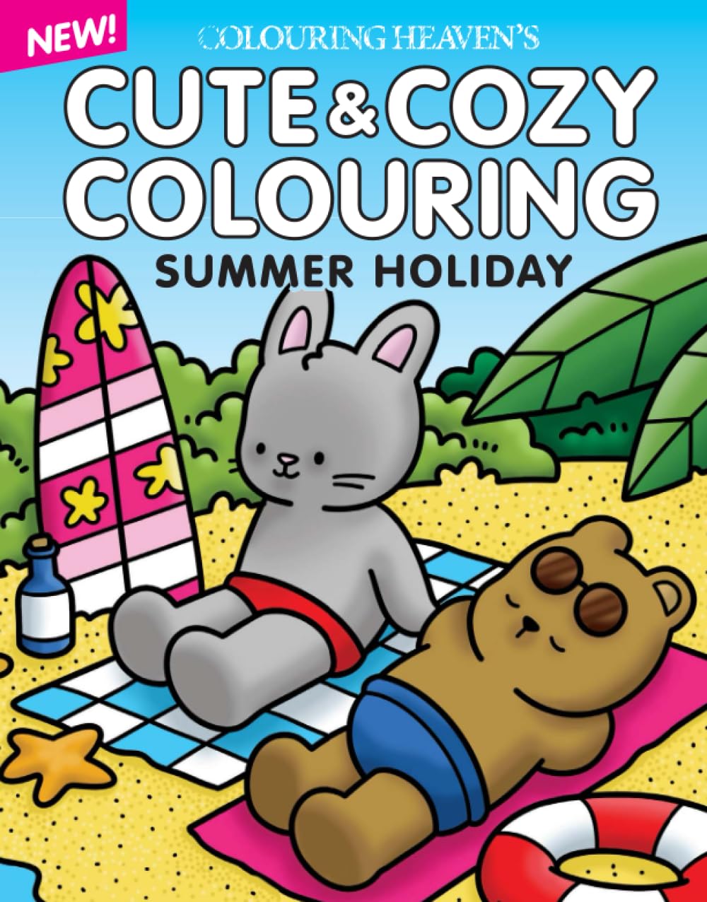 Cute & Cozy Colouring Book | 24 Summer Holidays Colouring Pages | Cute & Cosy Colouring for All Ages: | NEW Pocket Colouring