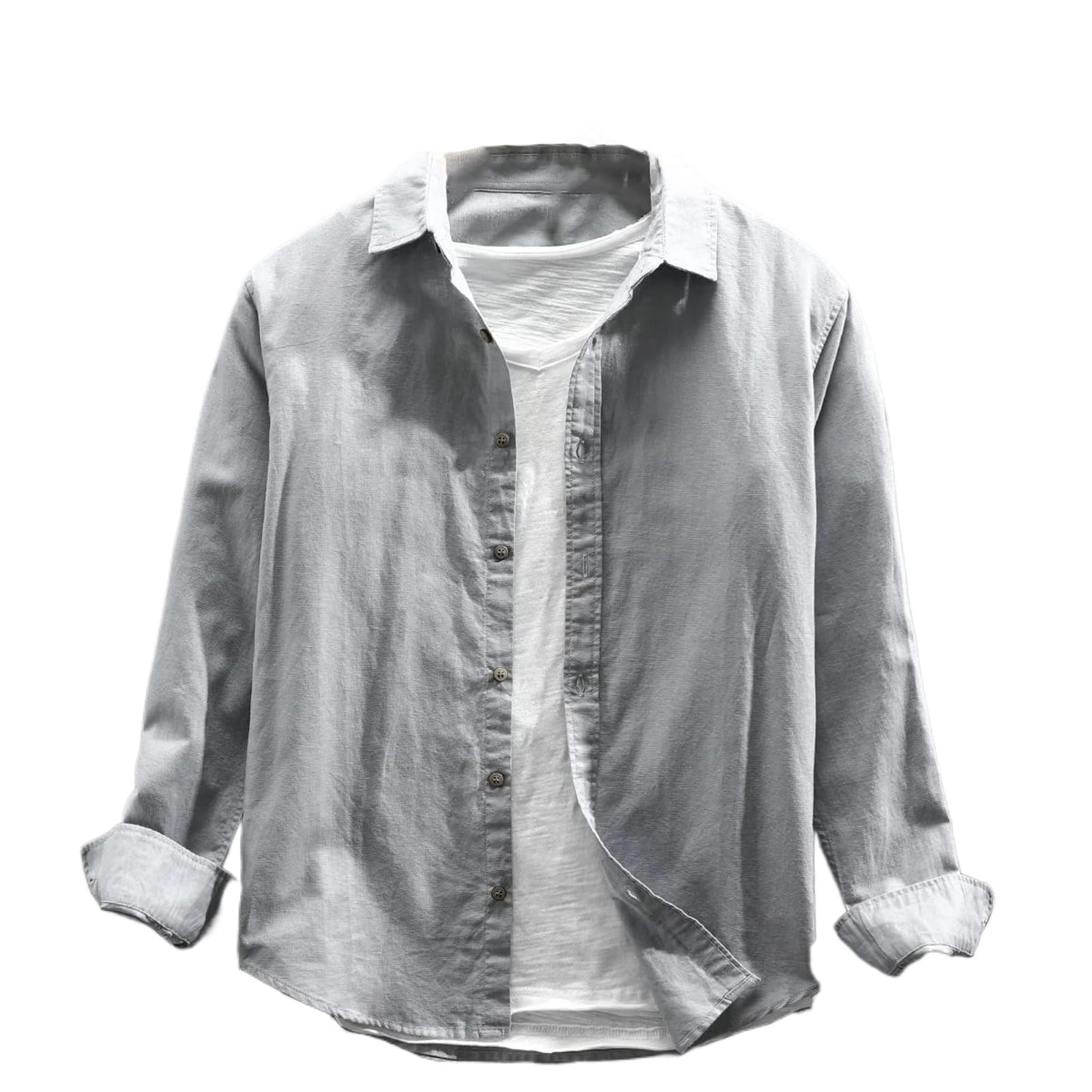 Chemise homme coton et lin idéale pour les terrasses d'été et les soirées d'été - 3