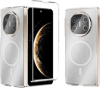 Case Compatible with Huawei Mate X6 Magnetic Case Clear Hard Protection Anti Yellowing Cell Phone Cover Slim & Lightweight Shockproof Hard PC Support Wireless Charging