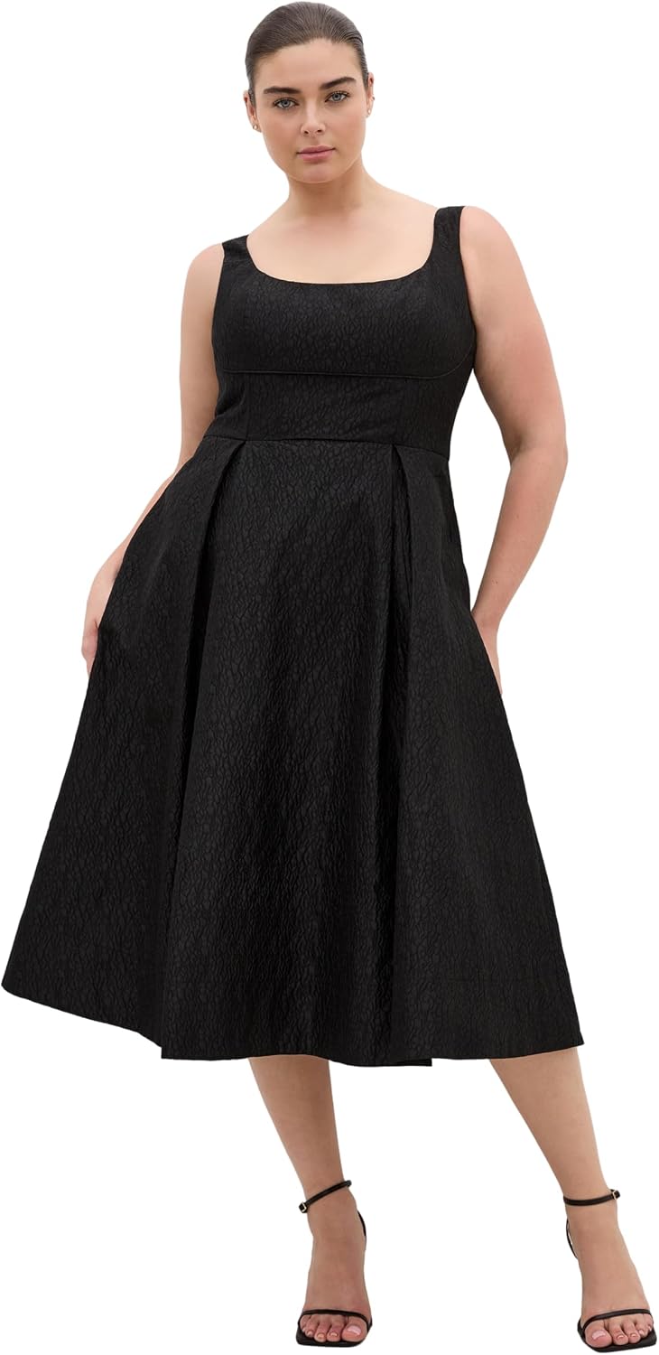 City Chic Plus Size Dress - Estella Floral Midi