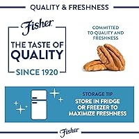 Vista 5 de Fisher Chef's Naturals - Nueces picadas sin sal de 24 onzas en bolsa resellable, nueces crudas sin sal para cocinar, hornear y picar, bocadillos