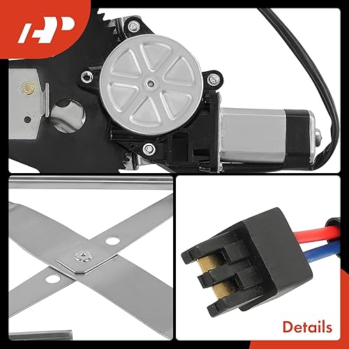 Miniatura 5 de A-Premium Elevalunas eléctrico con motor compatible con Pontiac Sunfire Chevrolet Cavalier 1996-2005 sedán delantero izquierdo del lado del conductor