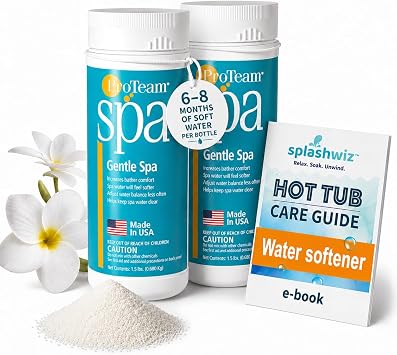 ProTeam Gentle Spa Hot Tub Water Softener & Conditioner 1.5 lb 2pk