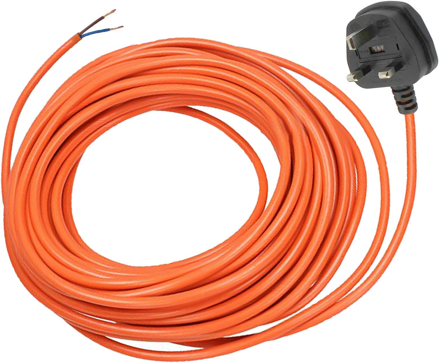 SPARES2GO Universal 12 Metre Cable & Lead Plug for Strimmers, Trimmers, Hedge, Cutters, Lawnmowers (12 Metre)