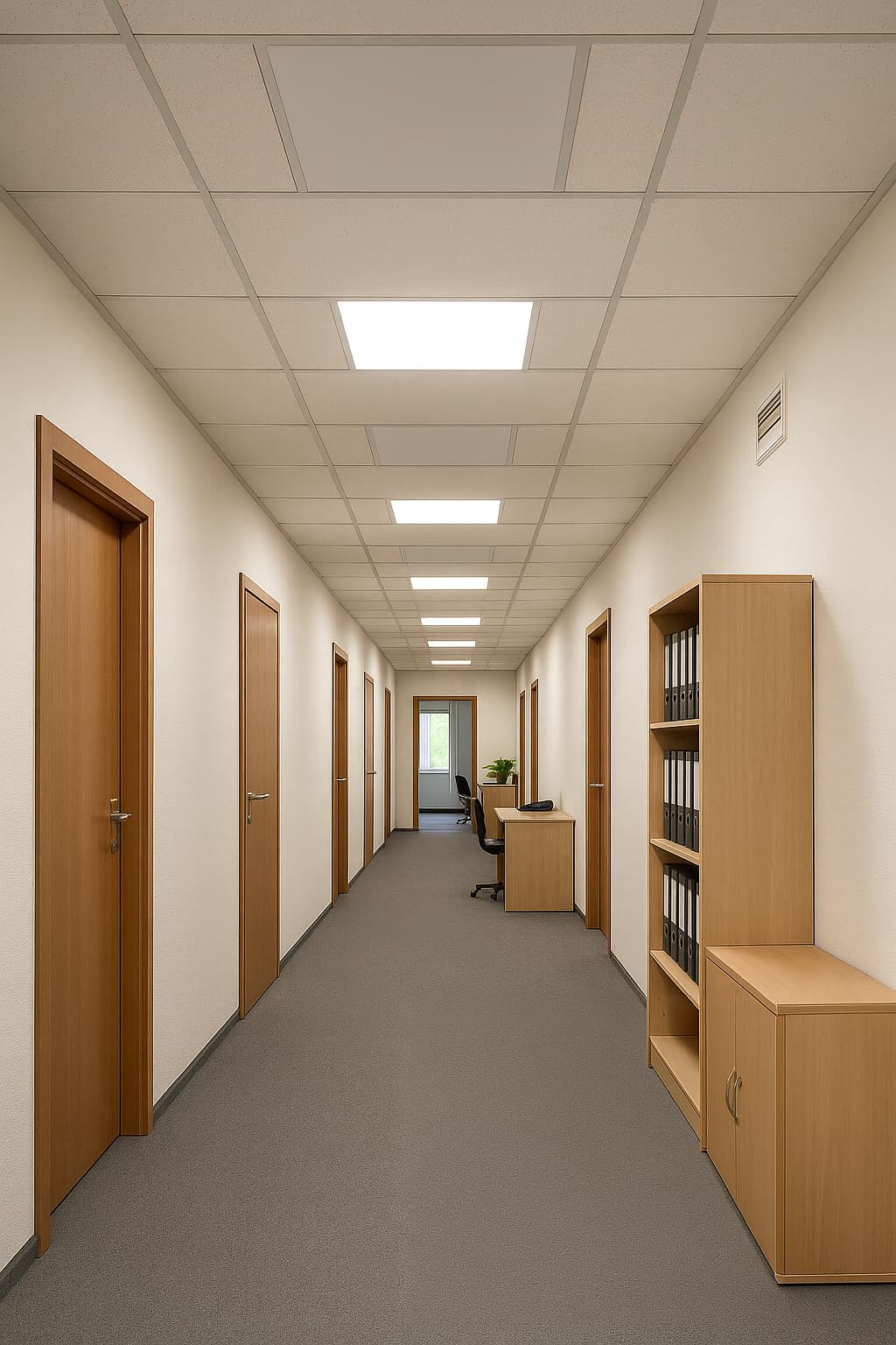 heatness® Infrarot Rasterdeckenheizung 62×62 cm | Heizpanel für Odenwald Rasterdecke 625×625 mm, ideal für Büro, Praxis und Gewerbe, geräuschlos und energieeffizient.