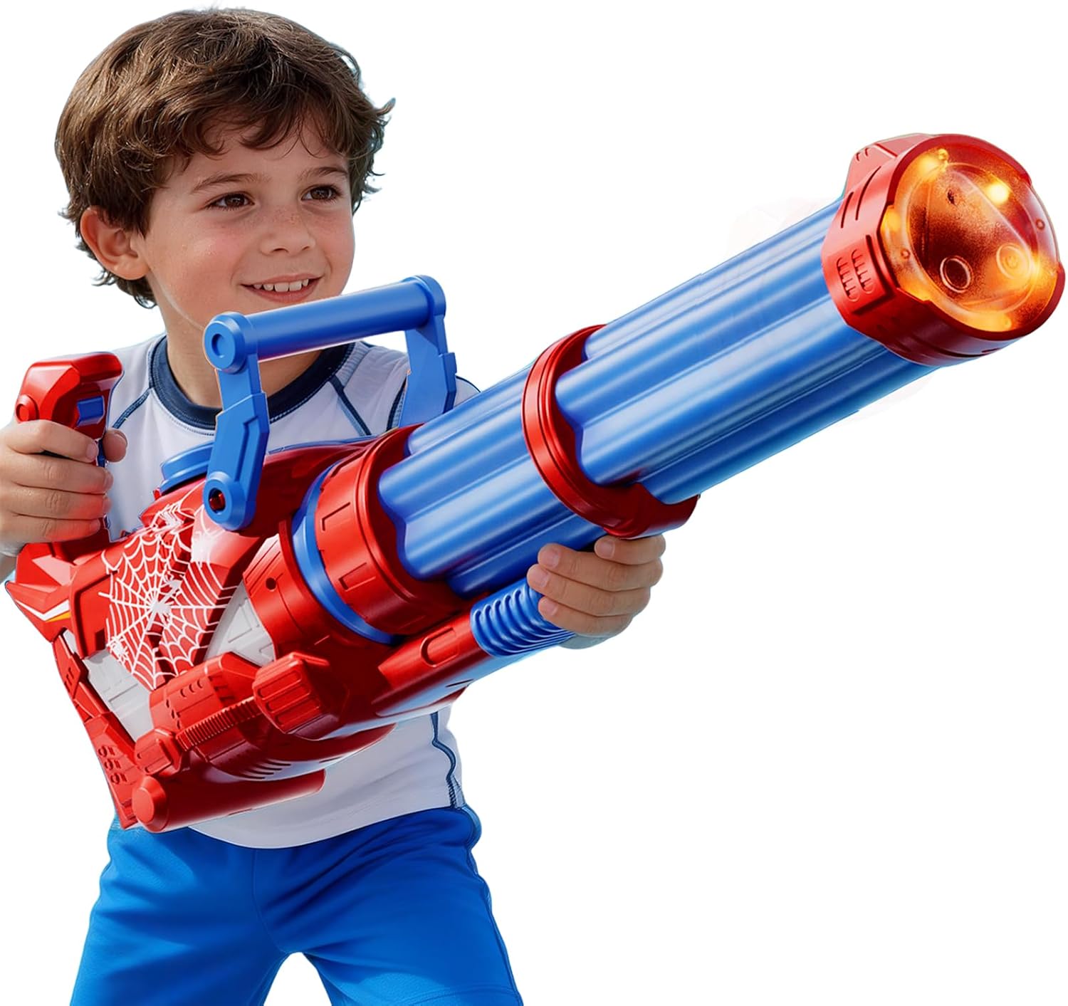 Electric Big Gatling Squirt Water Gun for Kids Adults - High Power Automatic Water Blaster with Large Capacity, Outdoor Summer Pool Long Range Water Toys - Fight Games for Kids Adults