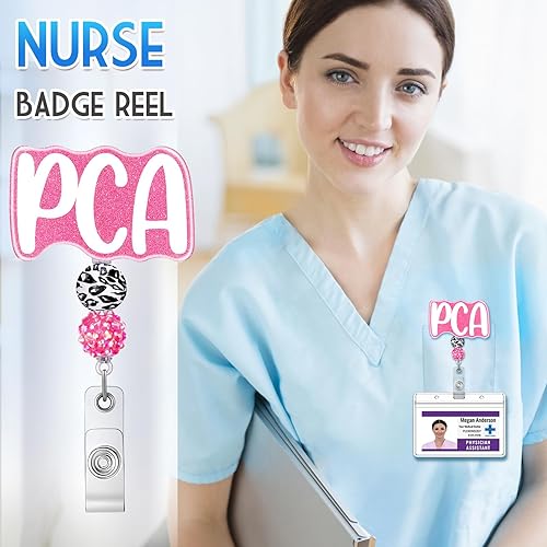 Miniatura 2 de Plifal PCA - Soporte retráctil para carrete con clip de identificación para enfermera, enfermería, tarjeta de identificación, linda asistente de