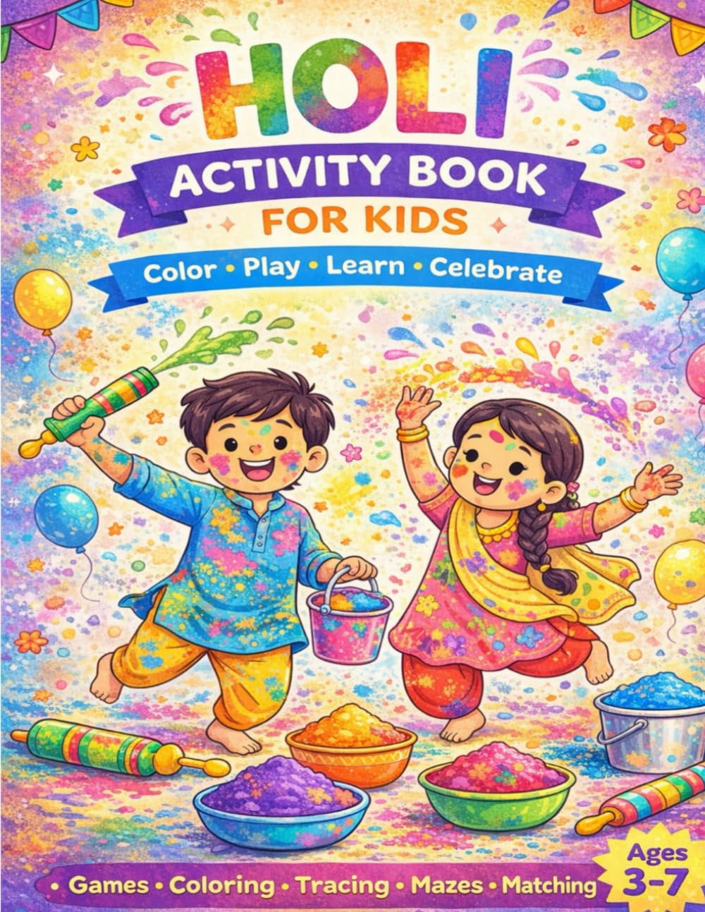 Holi Activity Book for Kids