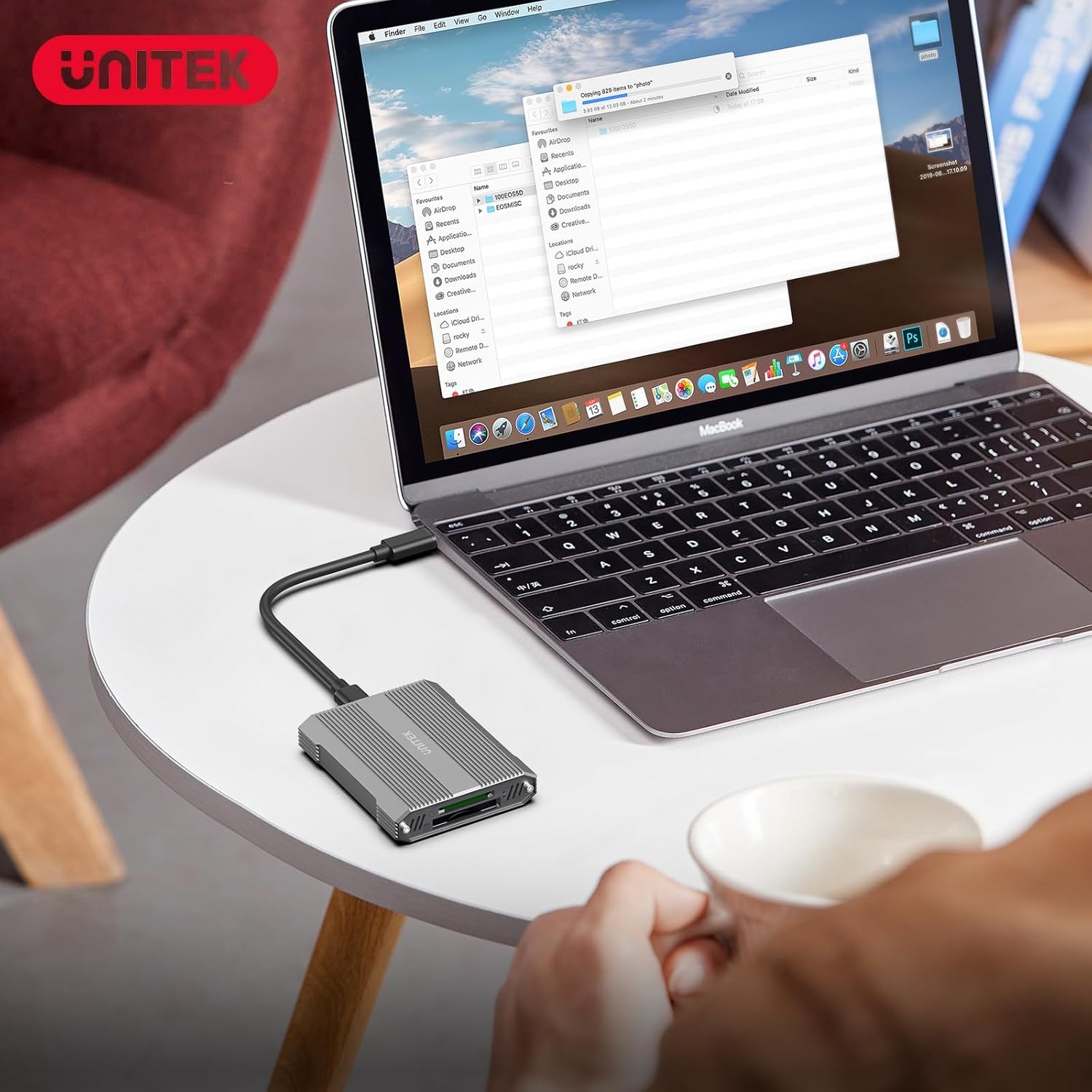 CFexpress Type B and SD4.0 UHS-II Dual-Slot Memory Card Reader, 10Gbps USB 3.2 Gen 2, CF Express Reader for CFexpress Type B/SD/SDHC/SDXC/SDUC, Plug and Play, Compatible with Windows/Mac/Linux/Android