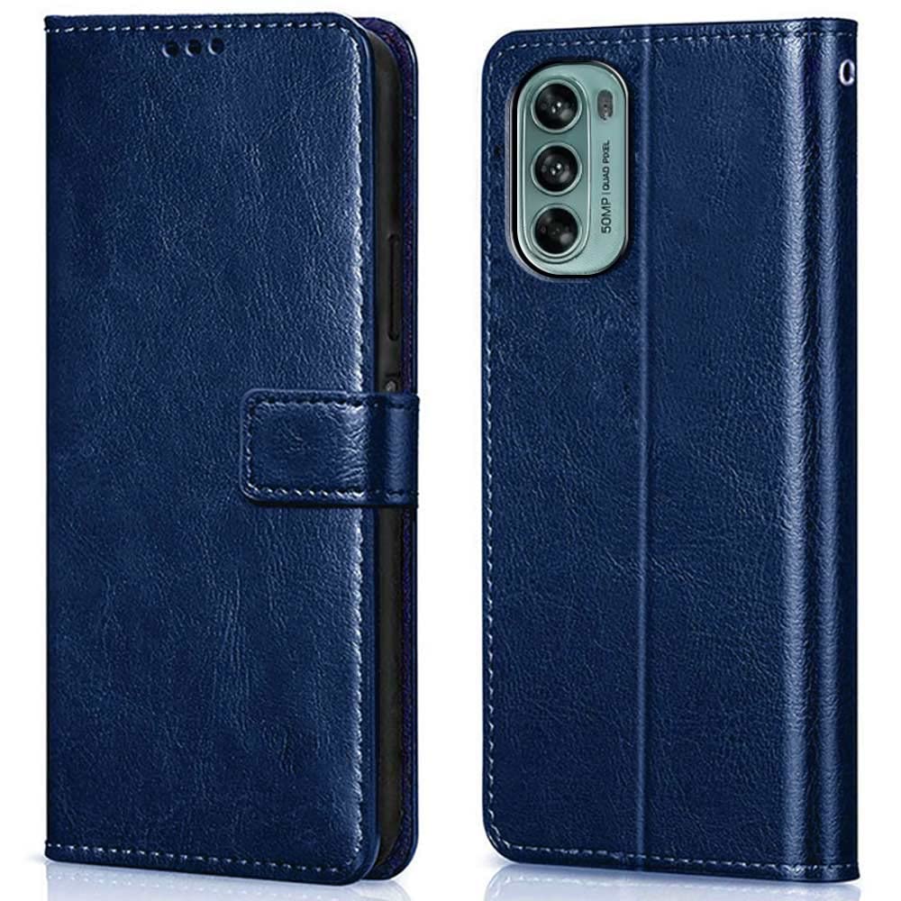 WOW IMAGINE Shock Proof Flip Cover Back Case Cover for Moto Motorola G62 (Flexible | Leather Finish | Card Pockets Wallet & Stand | Blue) (B0BDM413VM) Amazon Price History, Amazon Price Tracker