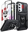 LeYi for Galaxy A54-5G Phone Case: Samsung Galaxy A54 5G Case with 2 X Screen Protector, Slide Camera Cover & Military-Grade Samsung A54 Case Shockproof para Cell Samsung A54 5G Case, Black