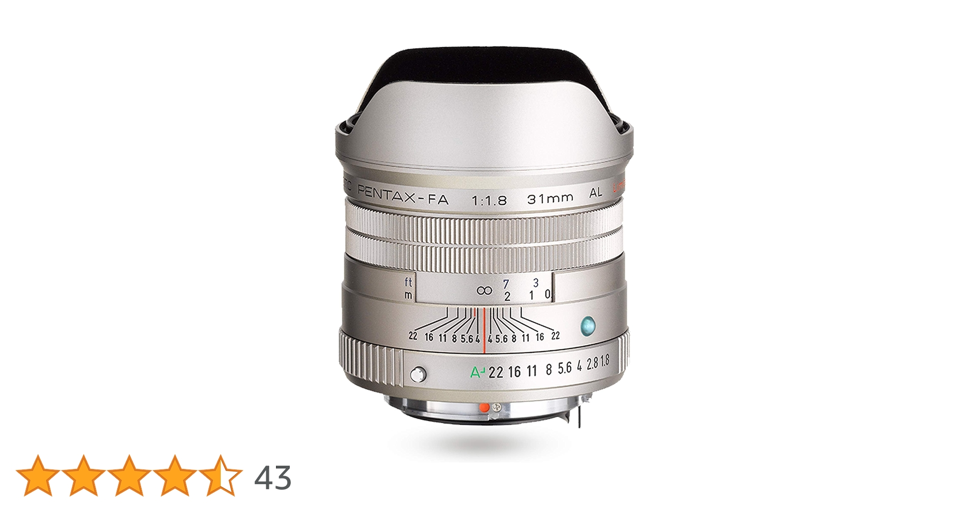 smc PENTAX-FA31mmF1.8AL Limited シルバー Amazon | smc PENTAX-FA31mmF1.8AL Limited シルバー 広角単焦点