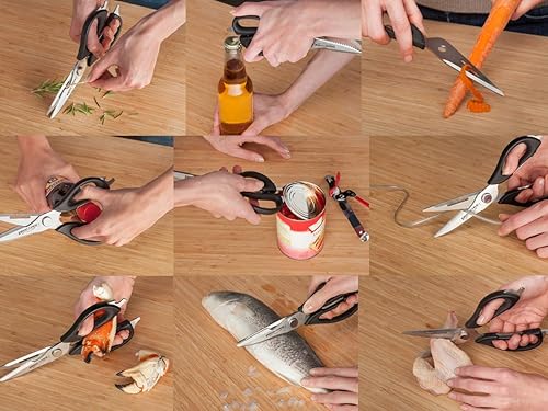 Miniatura 9 de Ergo Chef Tijeras de cocina multifunción Pro Series con soporte magnético