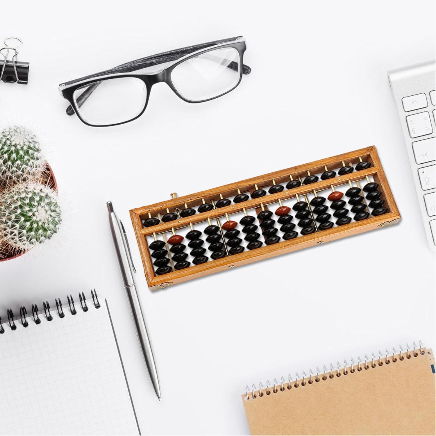 2 Interactive 13-Row Abacus for Mental Calculation Practice, Lightweight & Educational Resource Educational Abacus for Students