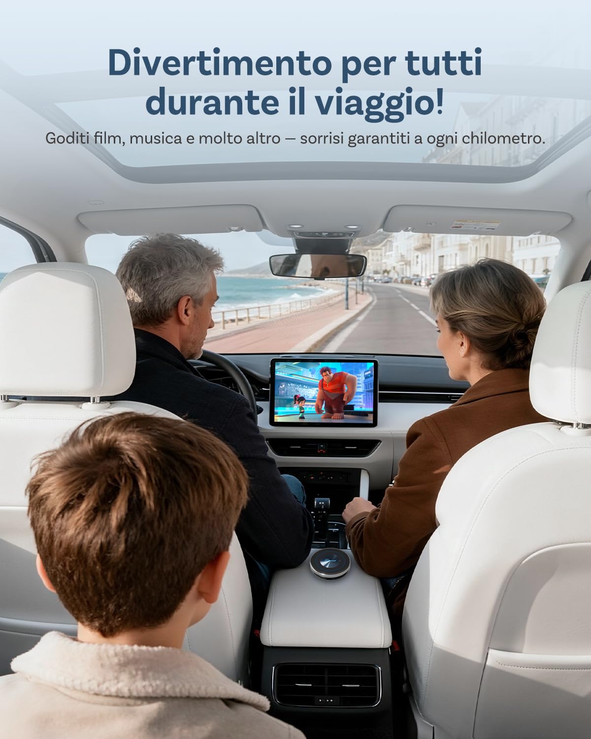 2026 Nuova Edizione Ottocast I3 AI Box per BMW, Adattatore CarPlay Wireless con Supporto Netflix/YouTube, Split-Screen,Android 13 Video Entertainment Box per Auto OEM con CarPlay Wireless(8GB+128GB)