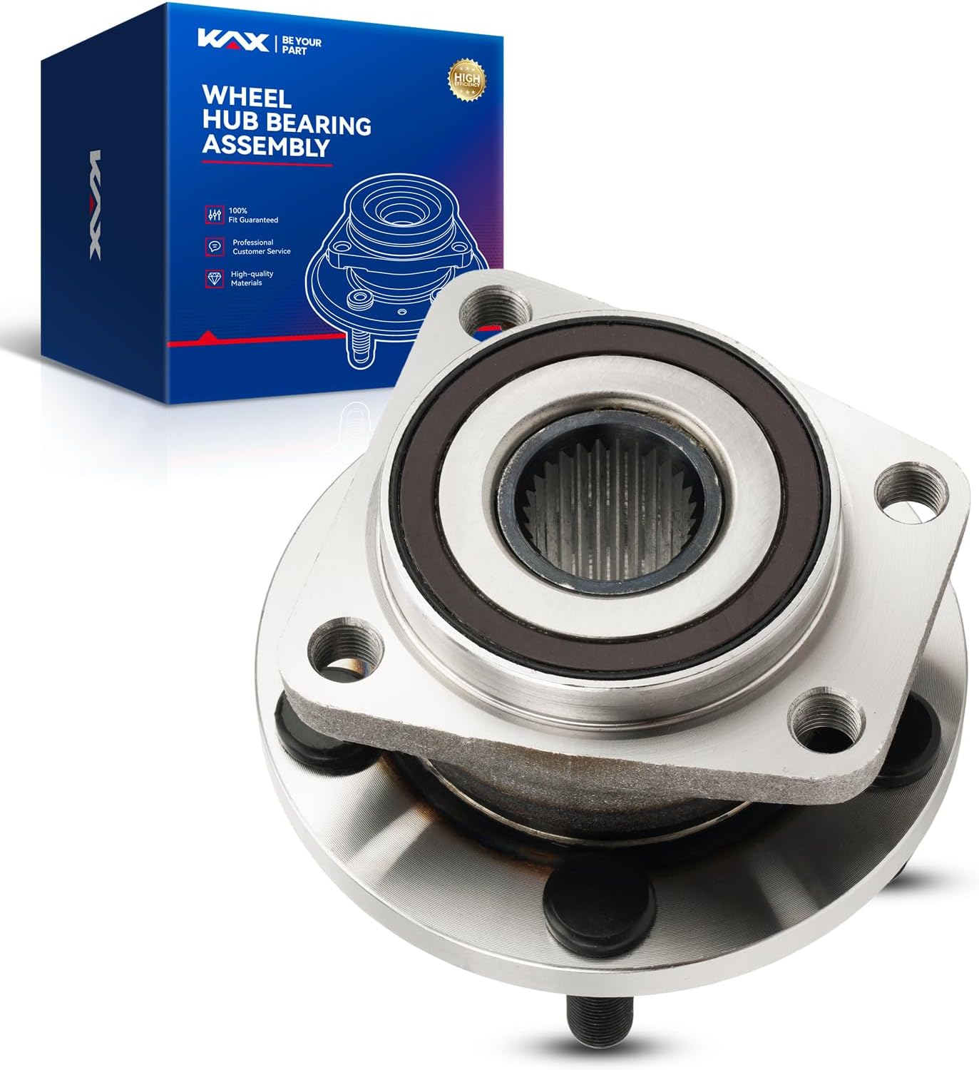 KAX 513220 Front Wheel Bearing Hub Assembly Compatible with Subaru Outback 2005-2014, Subaru Legacy 2005-2014 Wheel Hub Bearing 5 Lug