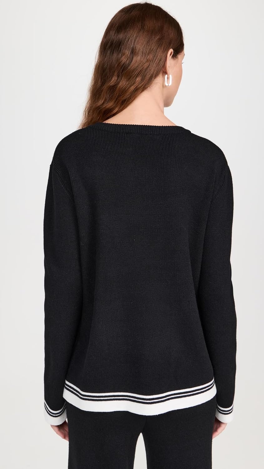 English Factory Women's Contrast Stripe Detail Knit Top - Image 3