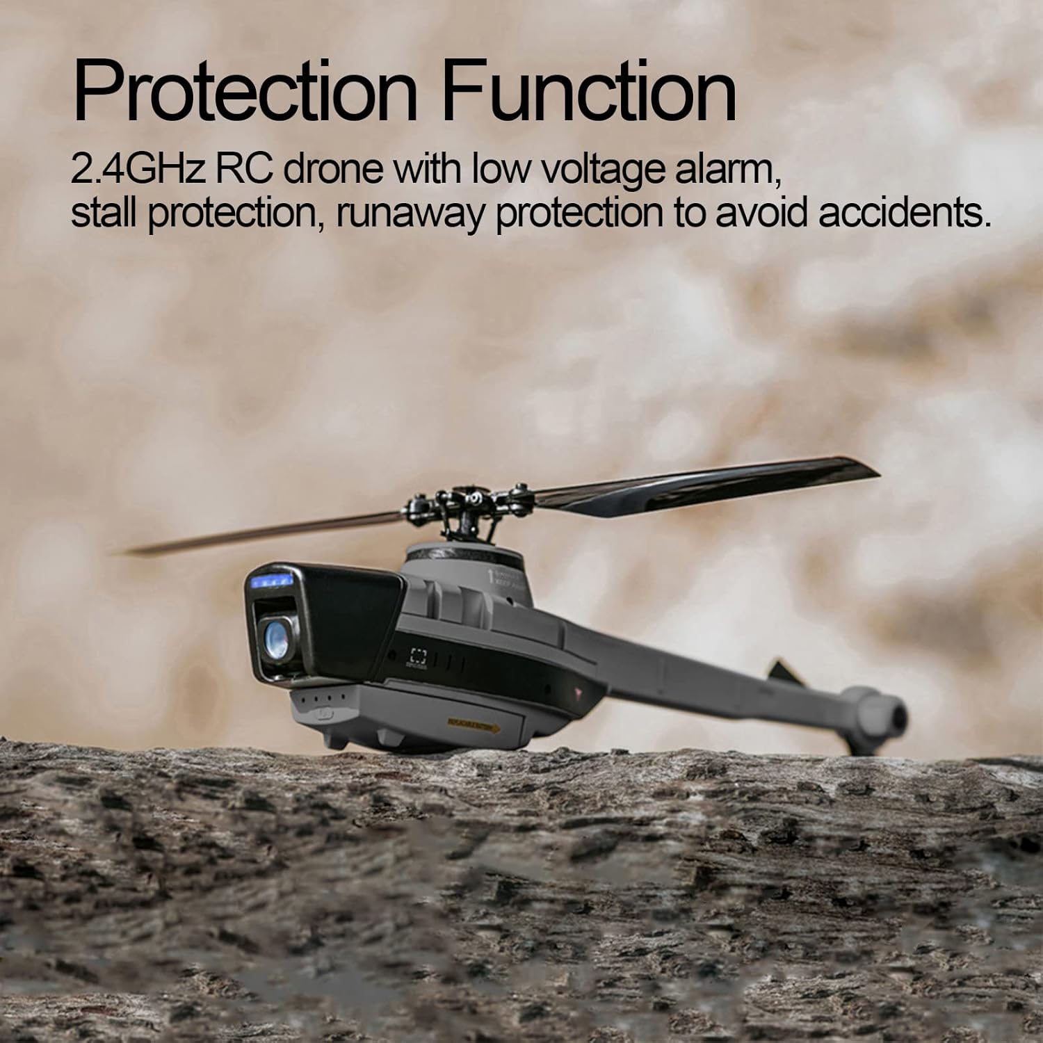 Remote Control Helicopter, RC Helicopter with 1080P Camera, One Key Take Off/Landing,Mini Helicopter with 6-Axis Gyro Optical Flow Localization for Adults Kids (23 * 8cm)