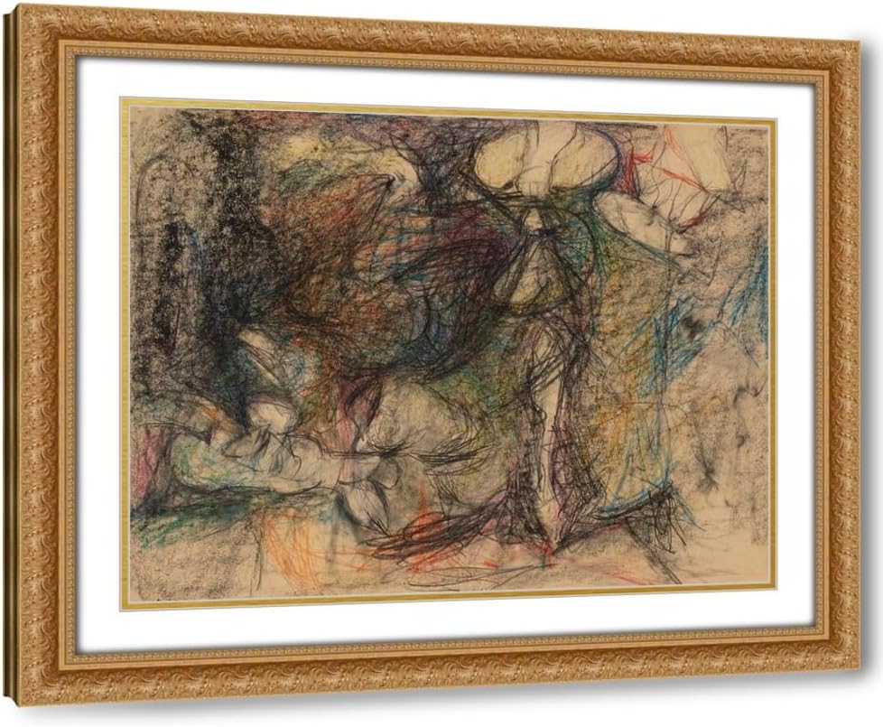 ArtDirect Untitled (1944) Custom Framed Art Print Giclee Print or Canvas Options with Various Sizes and Customization by Arshile Gorky
