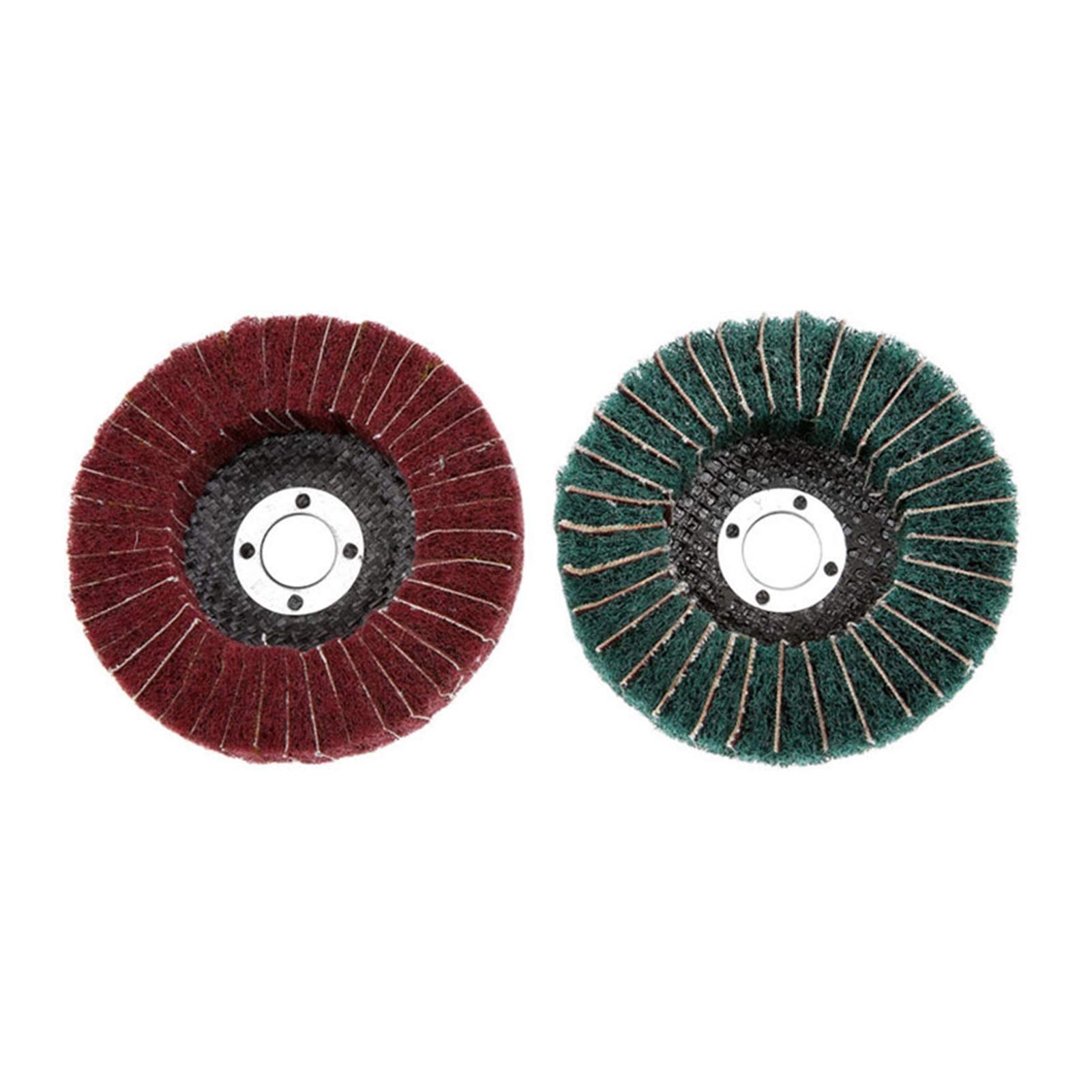 BDAYEK Flap discs 180-320# Flap Wheel Disc Sanding Drill Abrasive Sandpaper Polishing Rotary Tool 2 Pack