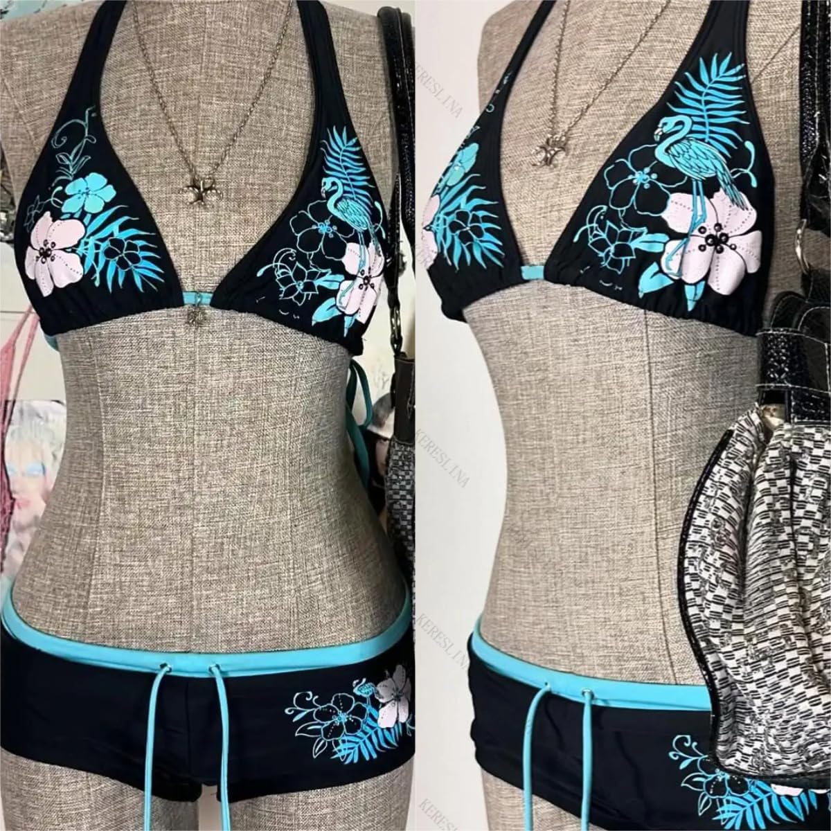 2 Piece Y2k Halter Bikini Sets Women Sexy Swimsuit Beach Sets Cute Summer Going Out Outfits 2025 Vacation 2000s - Image 4