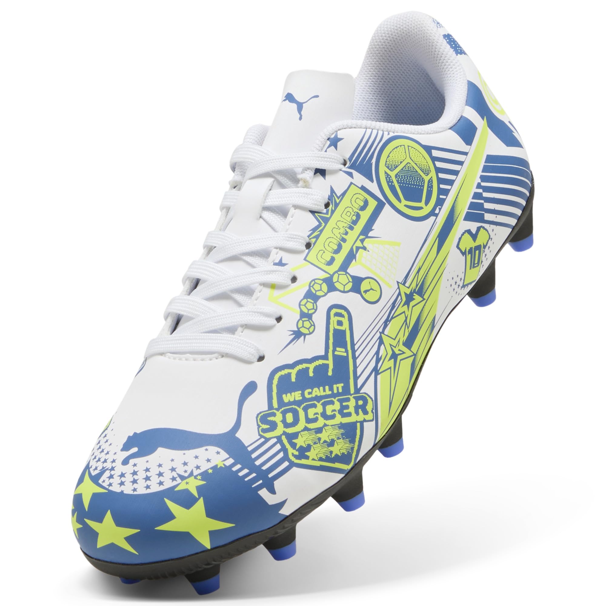 Puma Unisex-Child Christian Pulisic Legacy Ultra Firm, Artificial Ground Soccer Cleats