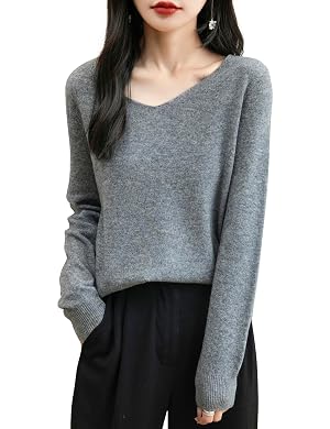 Chanyarn Womens 100 Merino Wool V Neck Sweater 2025 First-Line Ready to Wear Casual Long Sleeve Seamless Knit