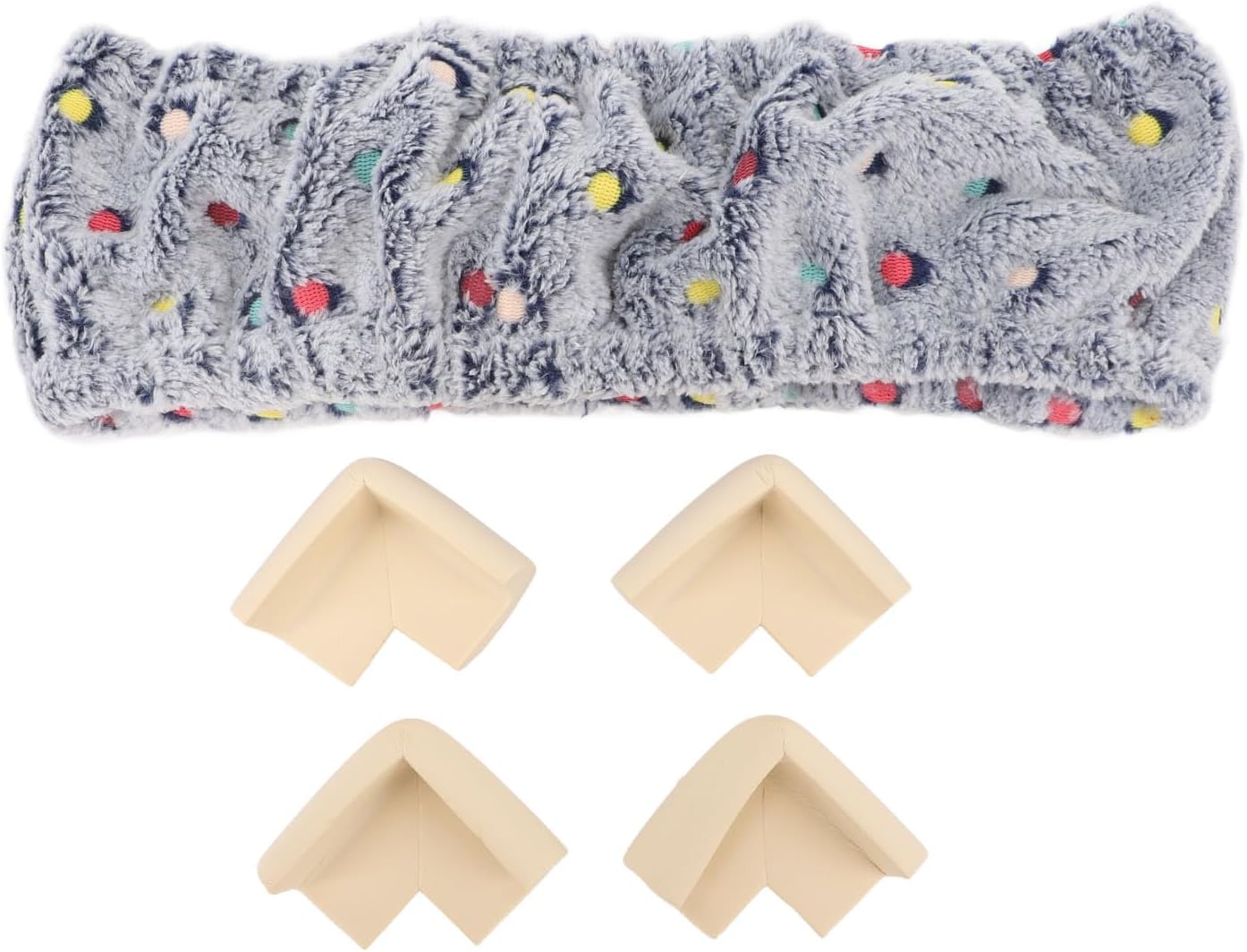 Qiilu Strip Frame Cover for Rug Hooking,Punch Needle Sewing Accessories,Flannel Protection for Crafting (Type 1 Dark Blue)