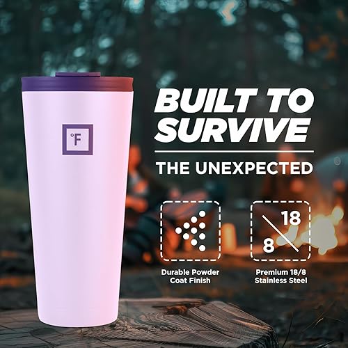 Miniatura 76 de IRON °FLASK Classic Tumbler - Botella de agua de acero inoxidable con aislamiento al vacío, de doble pared, taza para beber, taza de viaje aislada