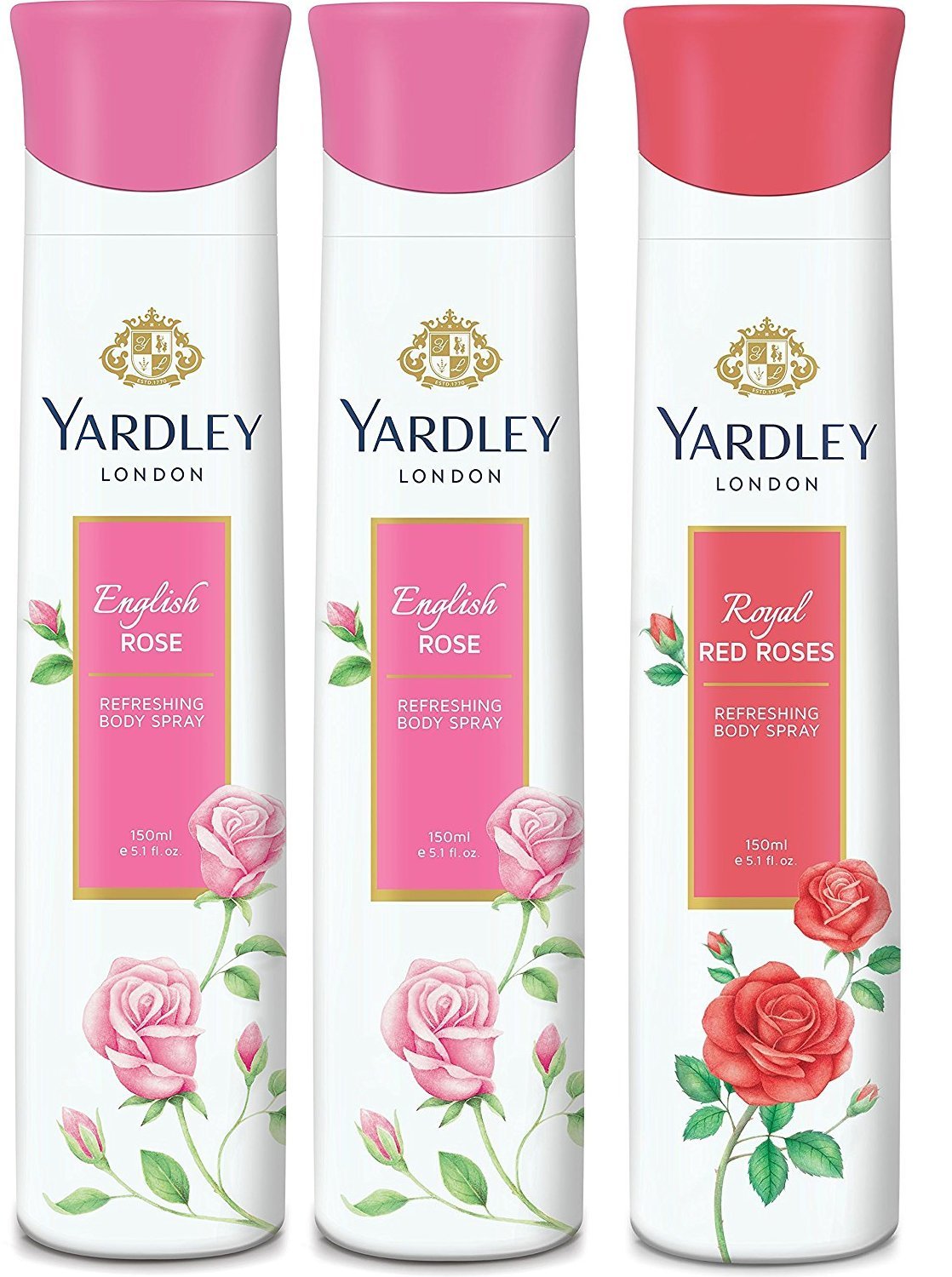 Yardley London English Rose 2 & Red Rose 1 Deodorant Spray Combo For Women(Pack Of 3)-image-18