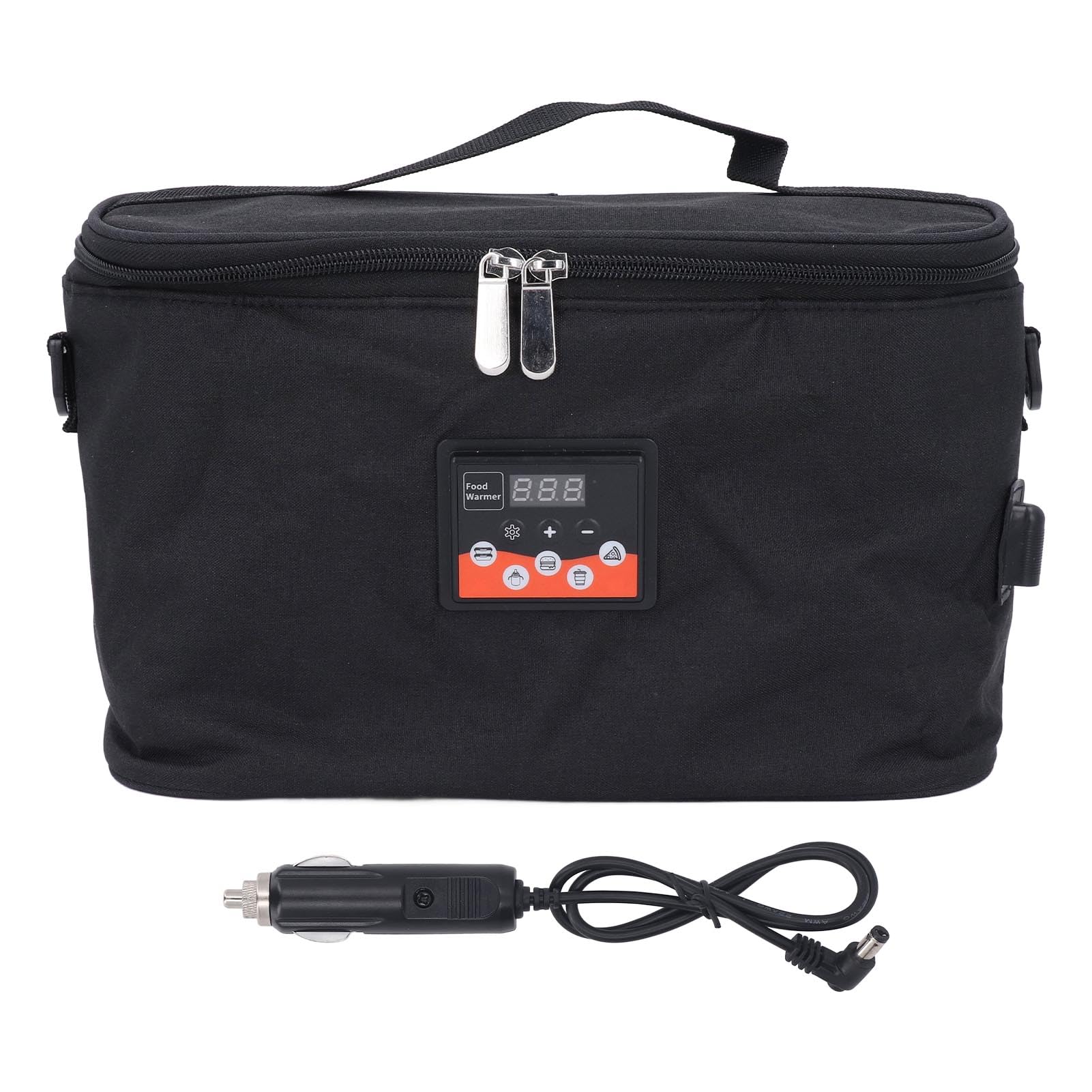 Asixxsix Calientabiberones Portátil para Coche, Calentador de Leche Regulable en Temperatura, Calientabiberones con Pantalla Digital para el Viaje del Bebé Esencial