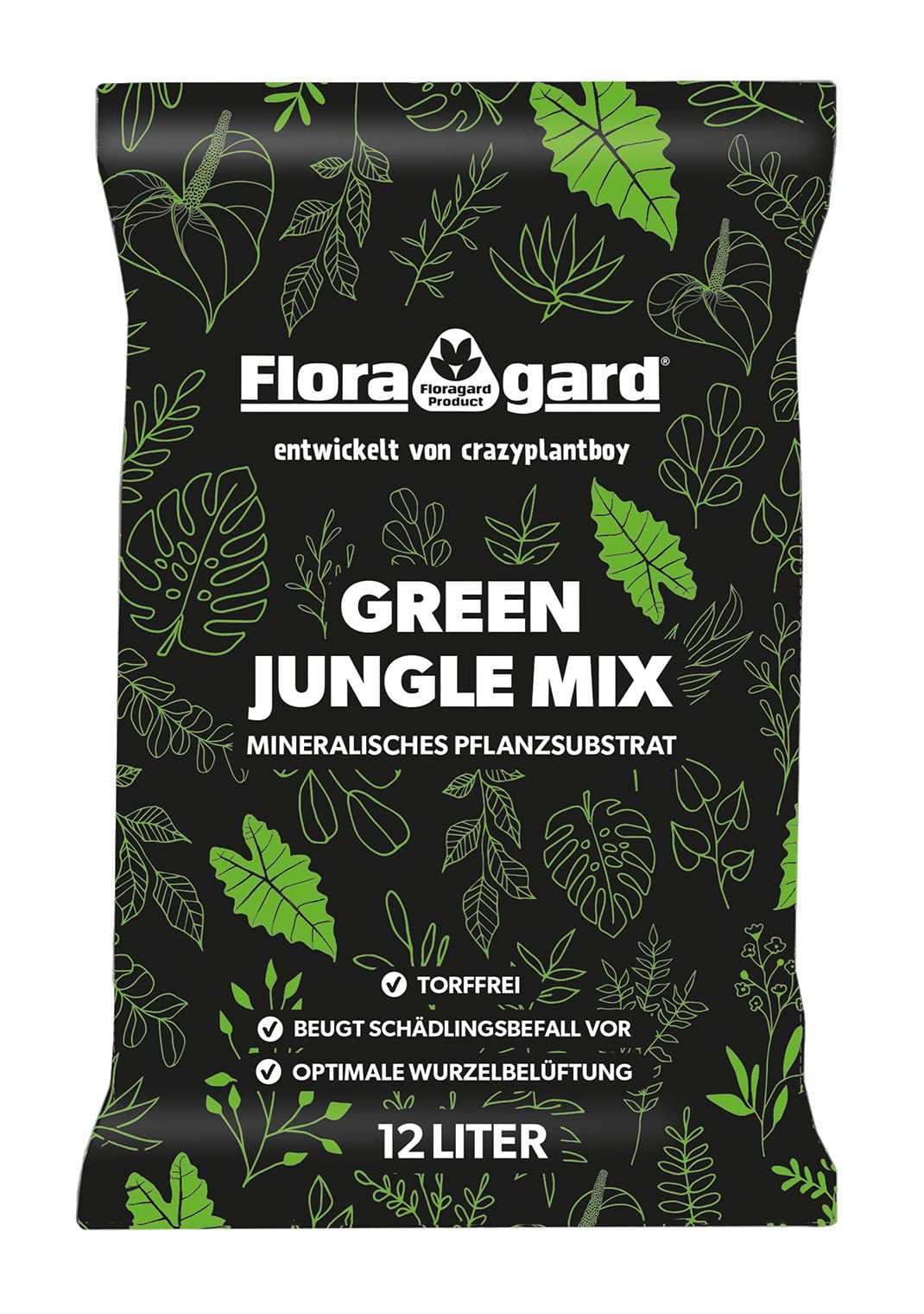 Floragard Green Jungle Mix Substrat minéral pour Plantes 12 l