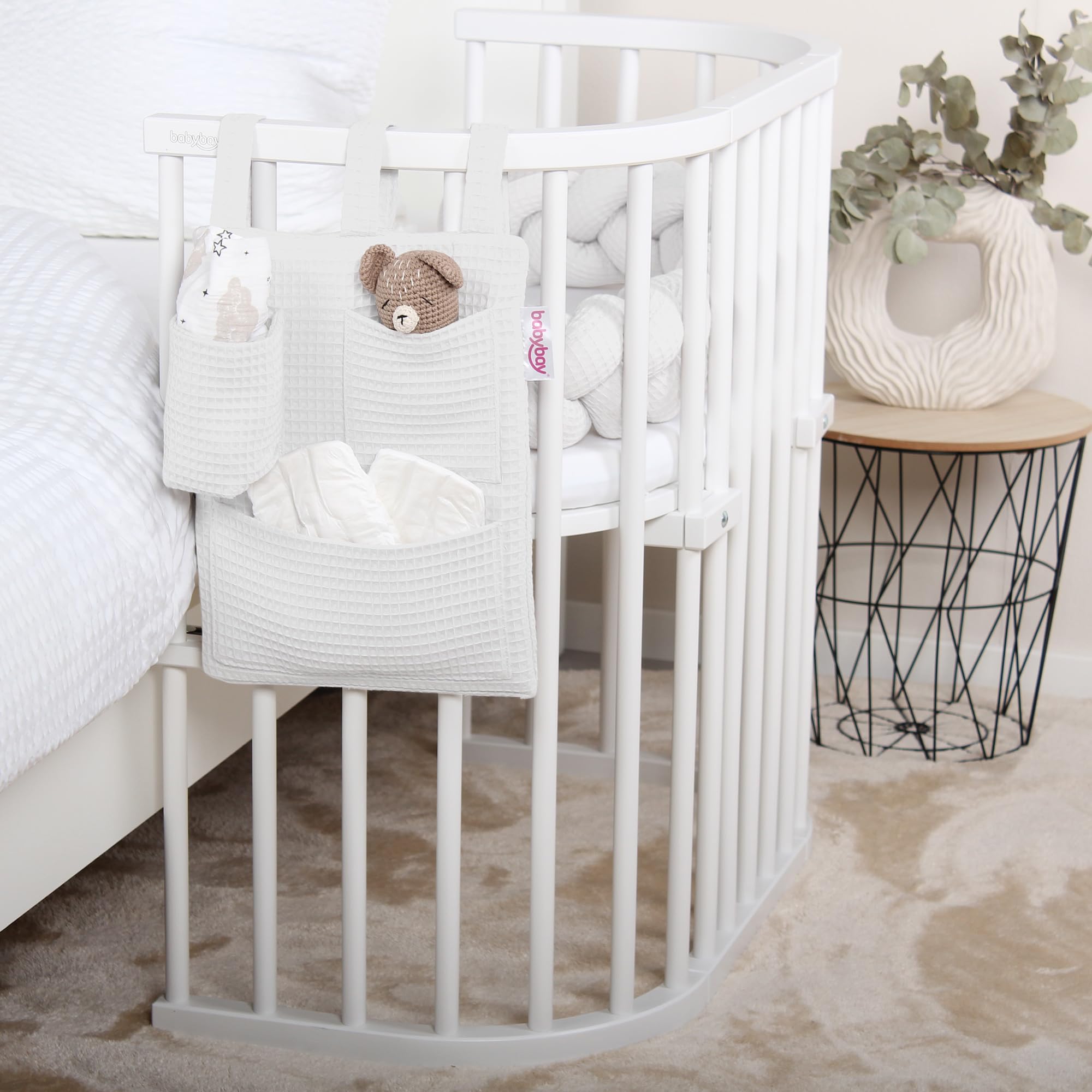 babybay Utensilo für alle Modelle Waffelpiqué, weiß