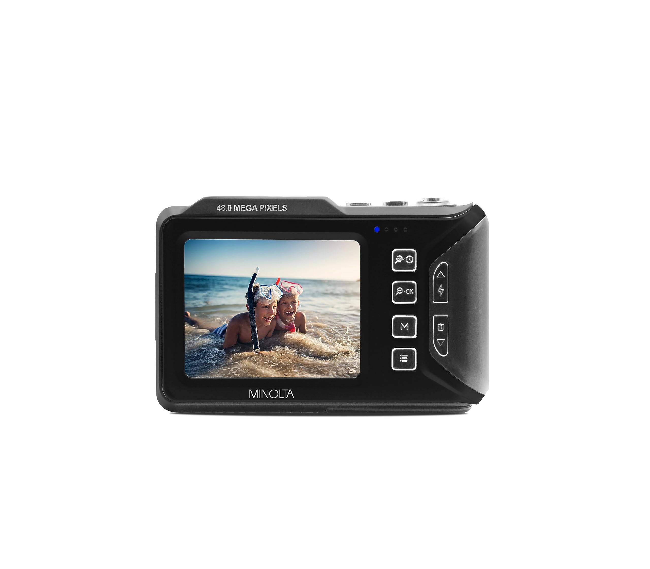 Amazon | Minolta (ミノルタ) 防水デジタルカメラ - 48MP写真、4K UHD