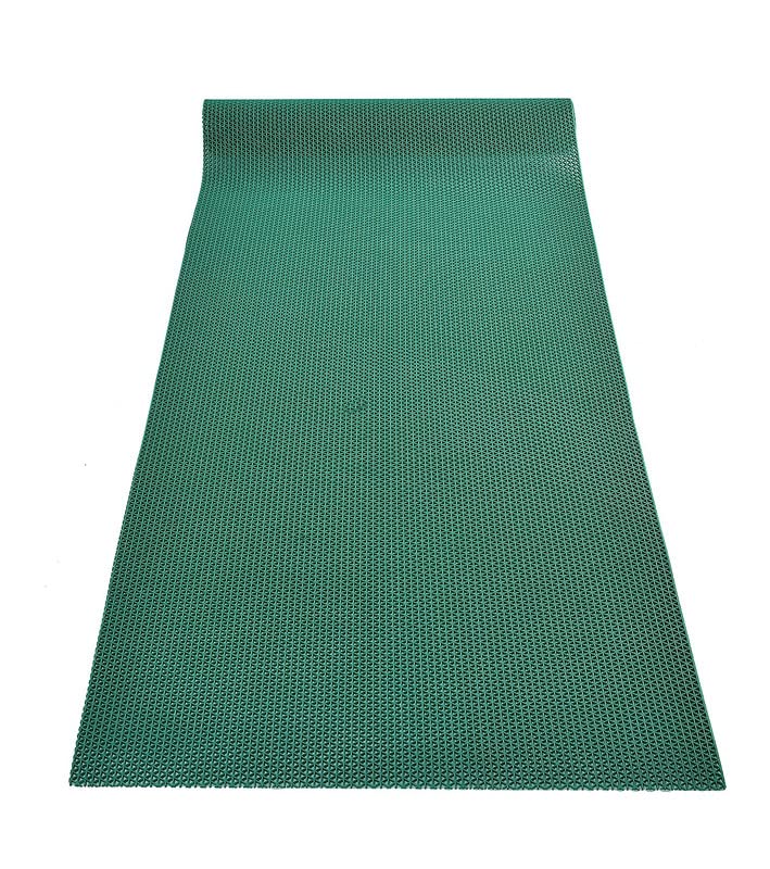 Image of Anti Skid Mud Dirt Trapper Anti Skid Waterproof PVC Rubber Bath Mat ForBathroom /Shower /Rain /Swimming Pool||16x24 Inch, Aqua
