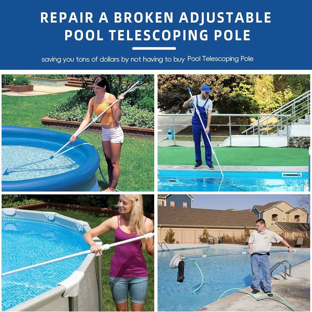 Lot De 2 Verrous à Came Pour Perche Télescopique De Piscine