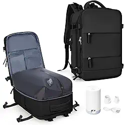 Mochila de viagem coowoz unissex, grande, mala de mão, mochila para trilha