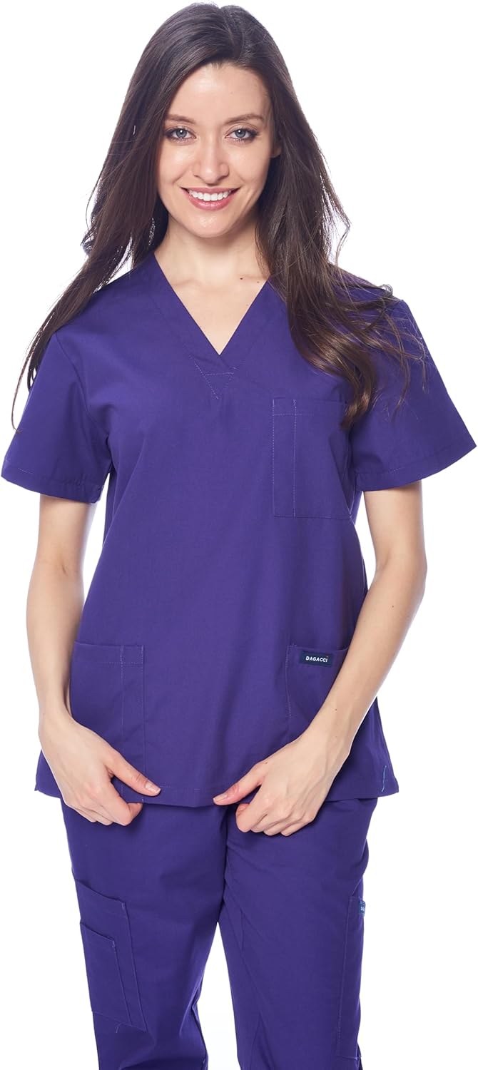 Dagacci Scrubs Medical Uniform Women and Man Scrubs Set Medical Scrubs Top and Pants - Image 4