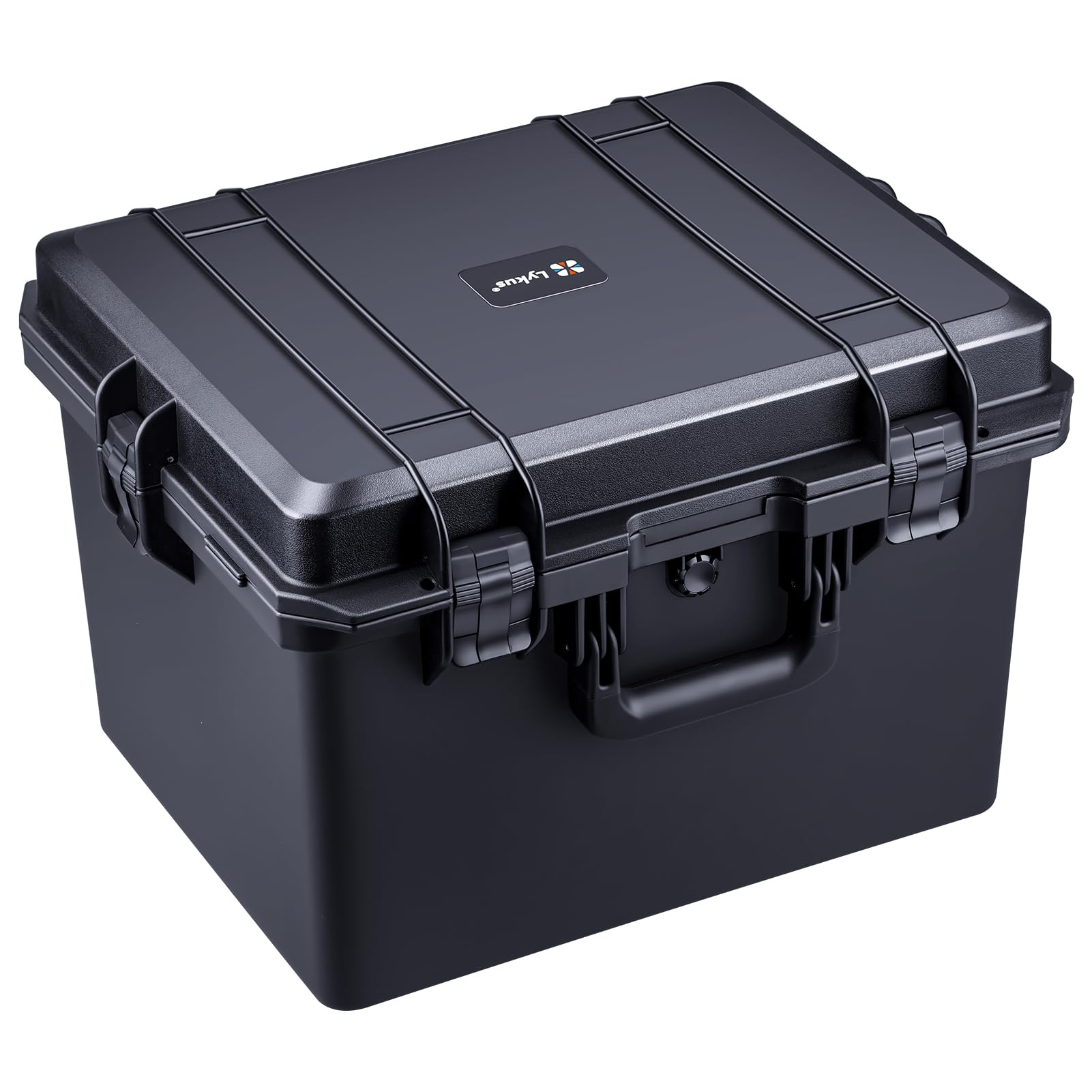 Lykus HC-5030 Waterproof Hard Case with Customizable Foam Insert, Interior Size 19.7x15.7x14.57 in, Suitable for Electronics and More
