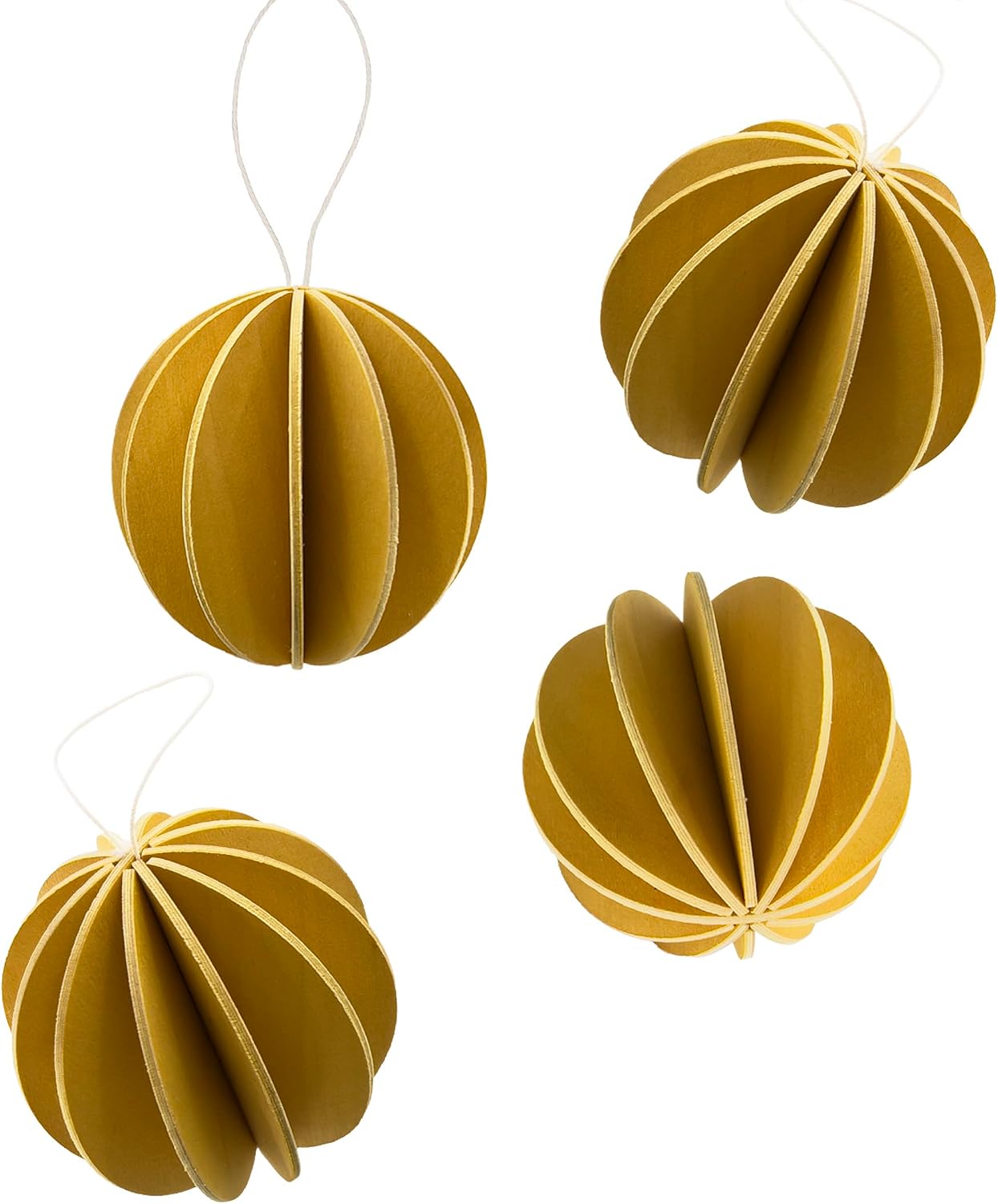 Lovi（ロヴィ）ボール 6cm 4個入り ハニーイエロー クリスマスツリーオーナメント LVLOMBALL6HYLMP-F-F