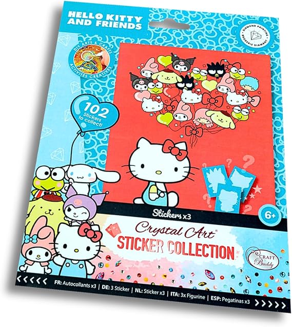 CRYSTAL ART Hello Kitty and Friends Sticker Album Starter Pack