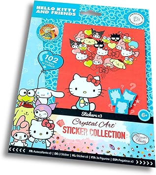 CRYSTAL ART Hello Kitty and Friends Sticker Album Starter Pack