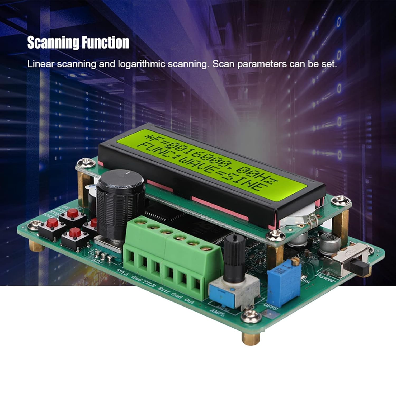 Function Generator Module, FY1005S Series DDS Function Generator, Full Frequency Generator, Triangle Sawtooth Waveform Function Generator Module