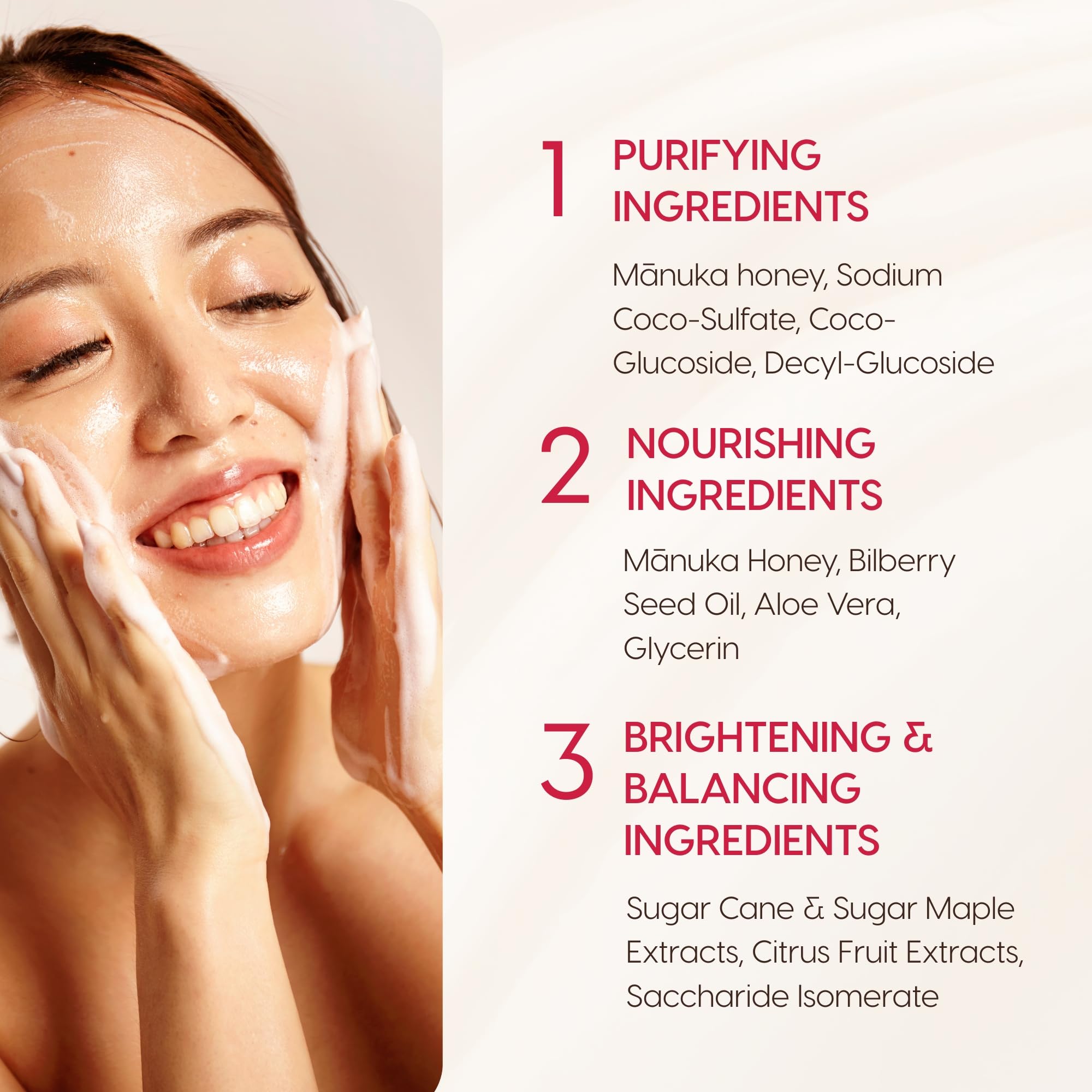 Melora Manuka Honey Face Wash, 150 ml (Pack of 1) - Image 4