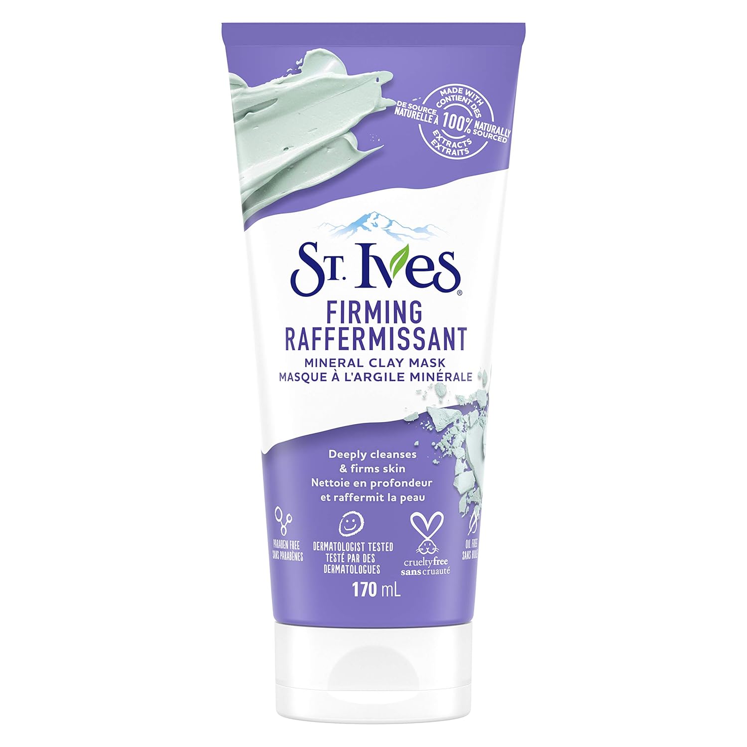 St Ives Mineral Clay Firming Mask6 Oz/170 ml size Facial Masks Beauty