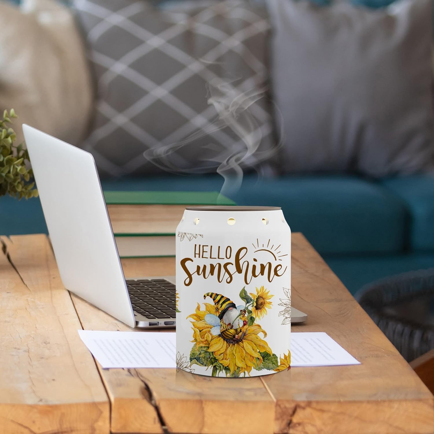 pinata Sunflower Spring Wax Melt Warmer, Rustic Farmhouse Sunflower Spring Decor, Housewarming Gifts for Women, Electric Gnome Wax Warmer for Kitchen Bathroom Home